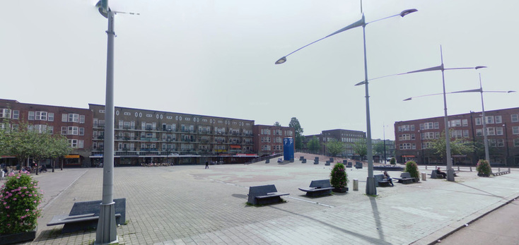 Mercatorplein - na de eerste renovatie (bron: Google streetview)