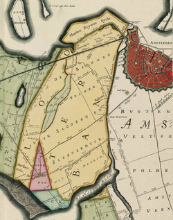 Gemeente Sloten - kaart 1746